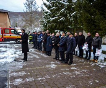 Slávnostne odovzdanie hasičského auta